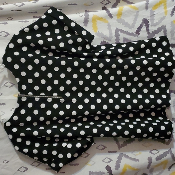 Melloday women's Polka-dot blouse Size Medium - Picture 3 of 5